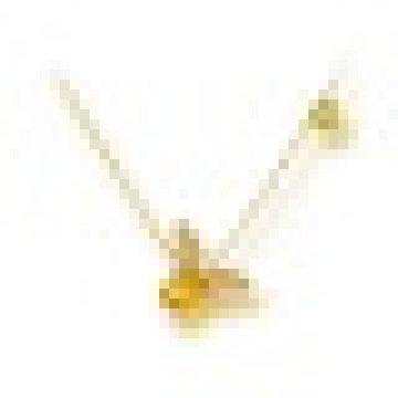 1.20 CT, овал огранки натуральный цитрин перидот Пчела Кулон ожерелья стерлингового серебра 925 женщин обручальное ювелирные изделия